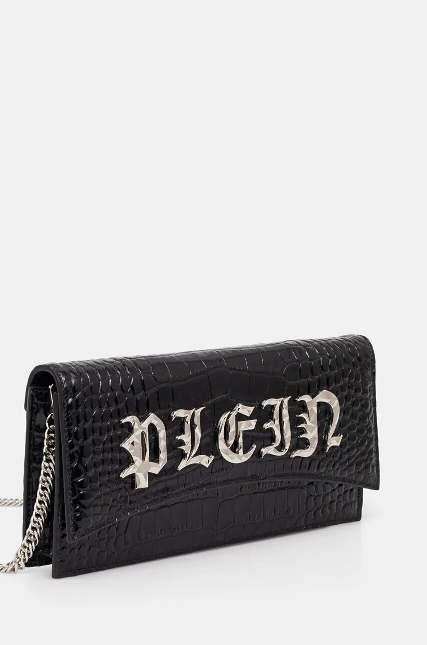 Шкіряна сумочка Philipp Plein колір чорний FADA WBA2000 PLE010N