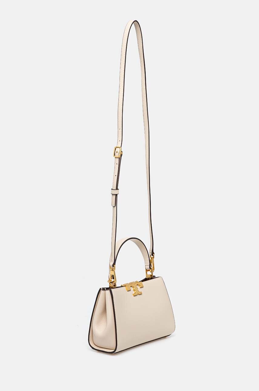 Шкіряна сумочка Tory Burch Eleanor колір бежевий 159379