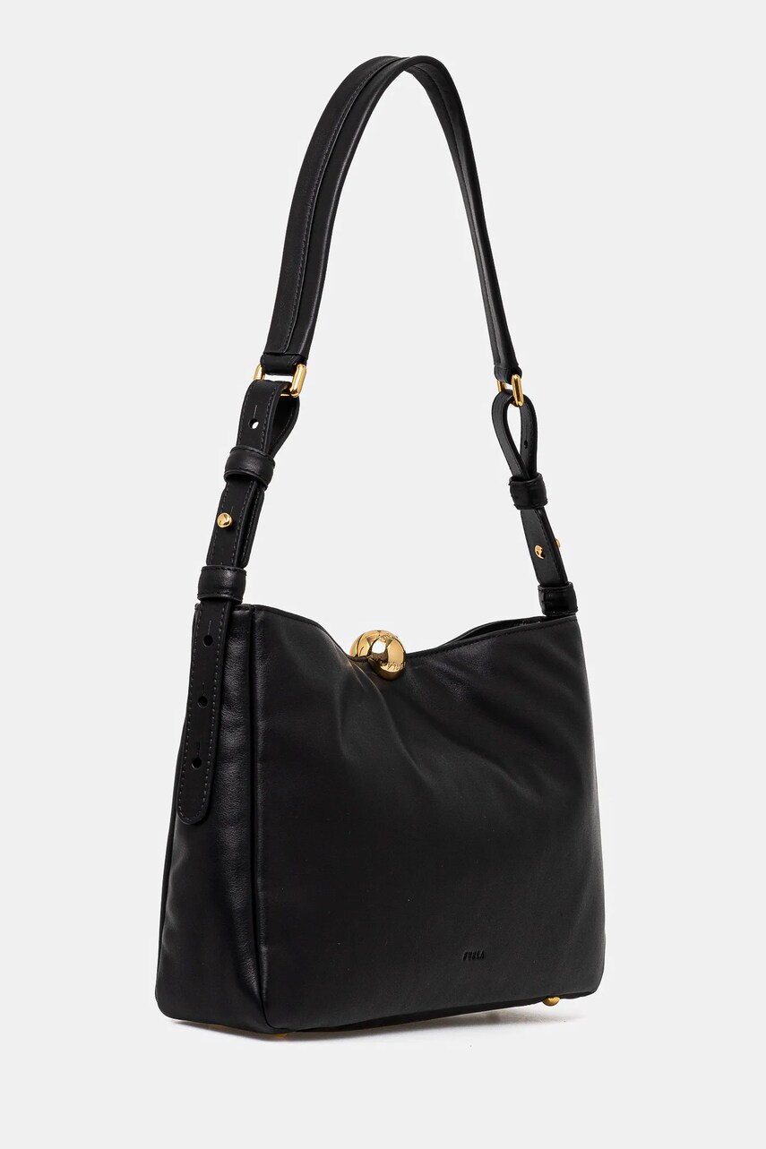 Шкіряна сумочка Furla колір чорний WB01403.BX3168.O6000
