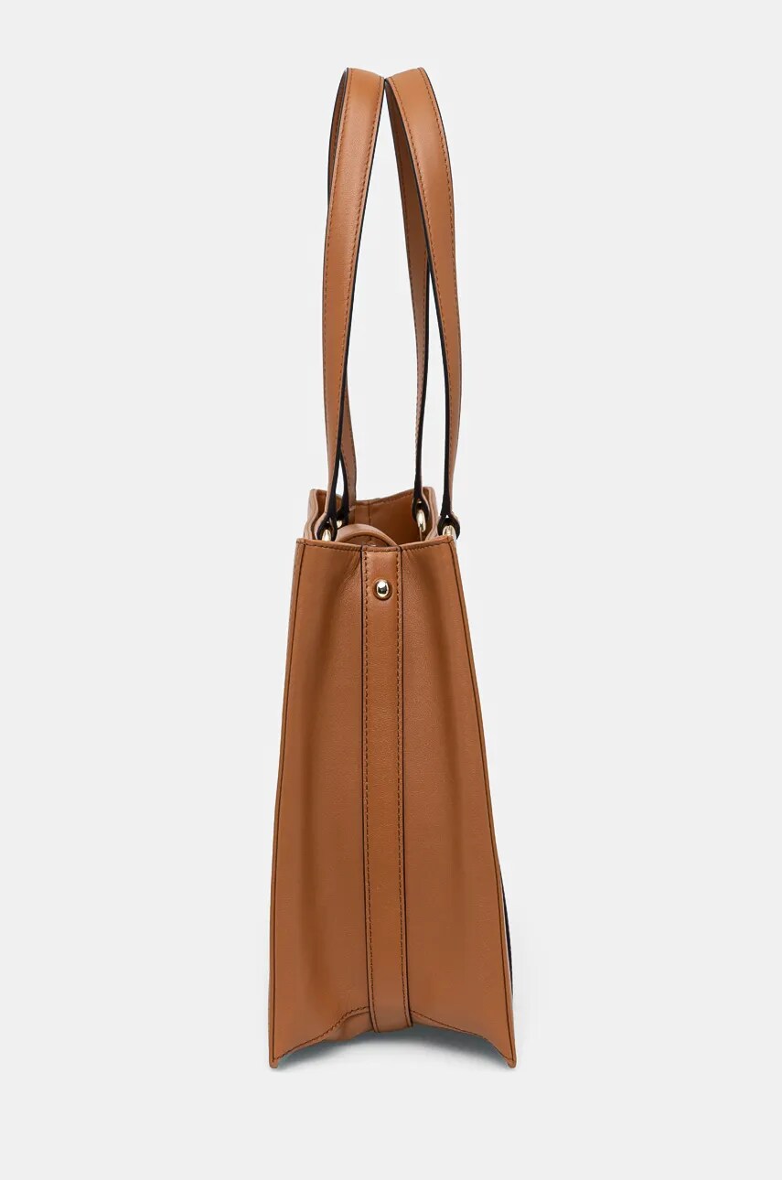 Шкіряна сумочка Furla колір бежевий WB01371.BX2045.RY000