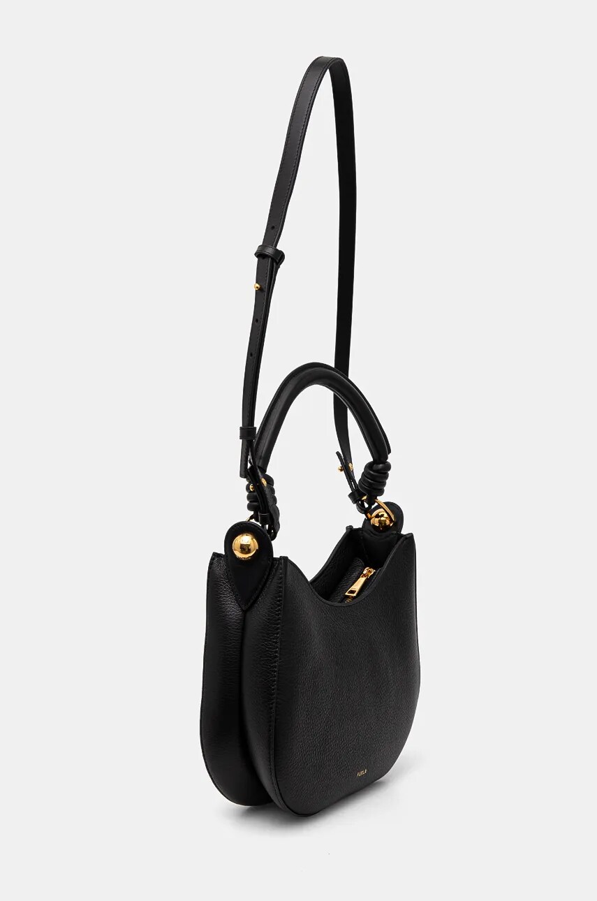 Шкіряна сумочка Furla колір чорний WB01489.BX0176.O6000