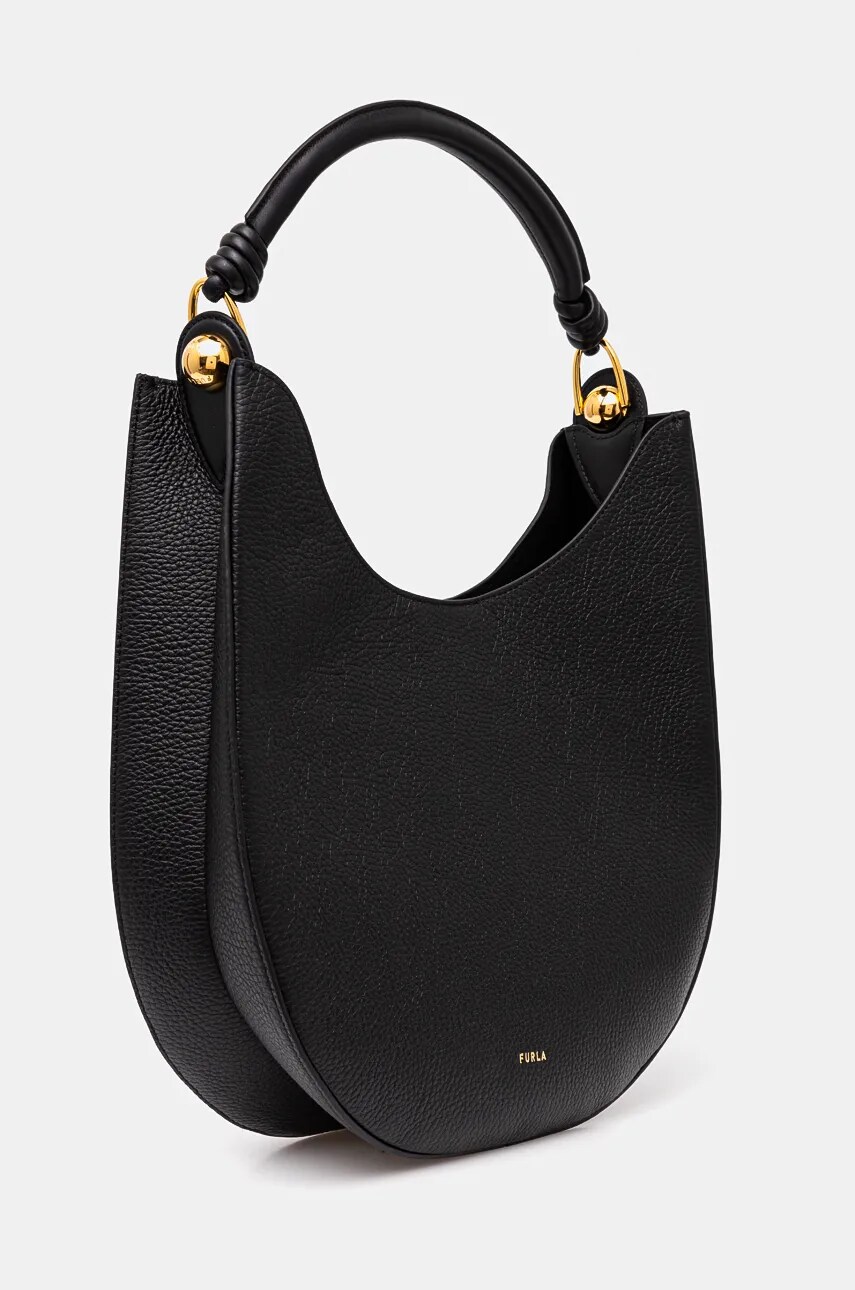 Шкіряна сумочка Furla колір чорний WB01358.BX0176.O6000