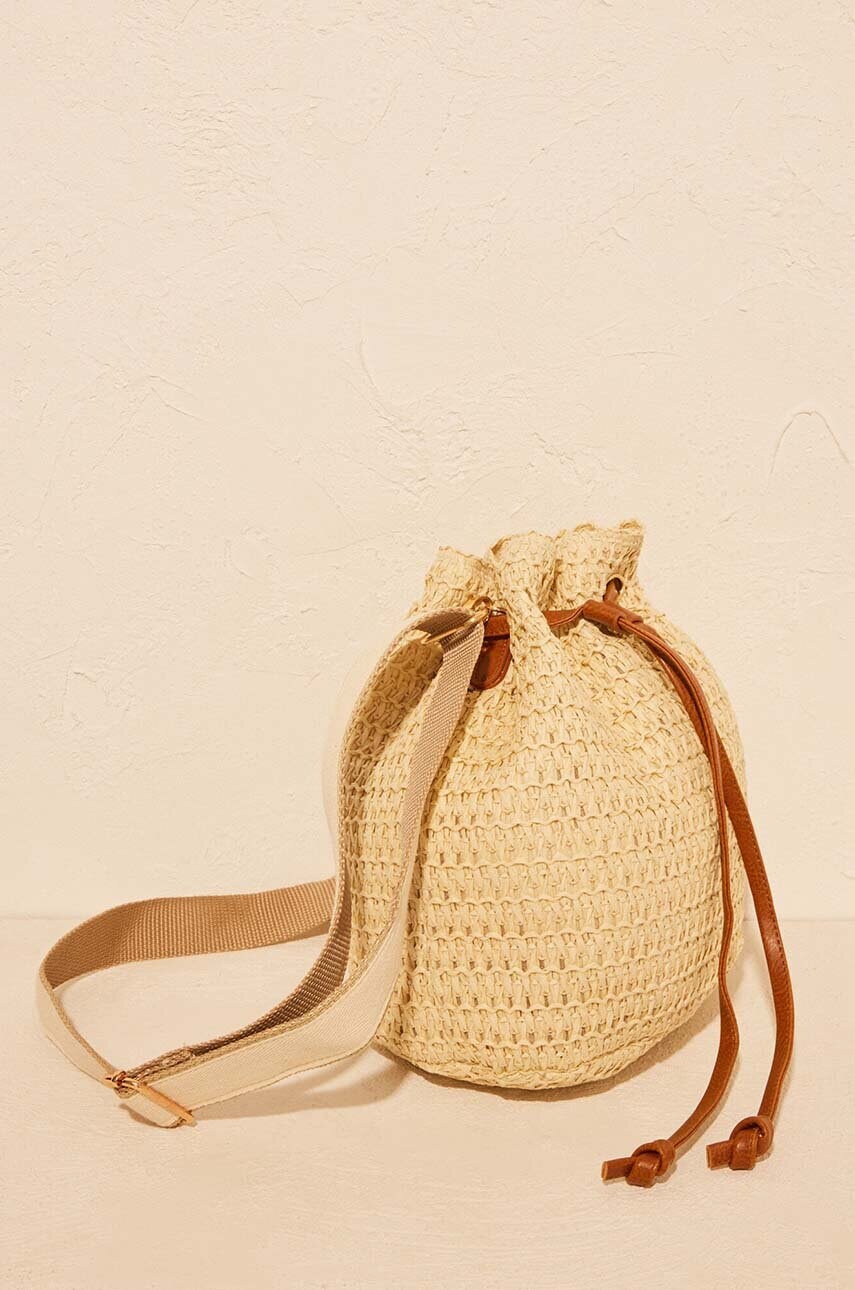 Плетена сумка women'secret MACARELLA колір бежевий 3068381