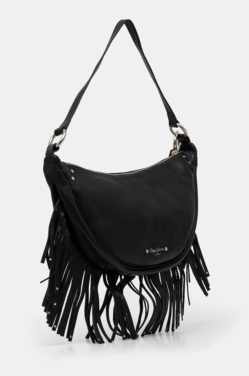 Шкіряна сумочка Pepe Jeans JANICE MAOS колір чорний PL031576