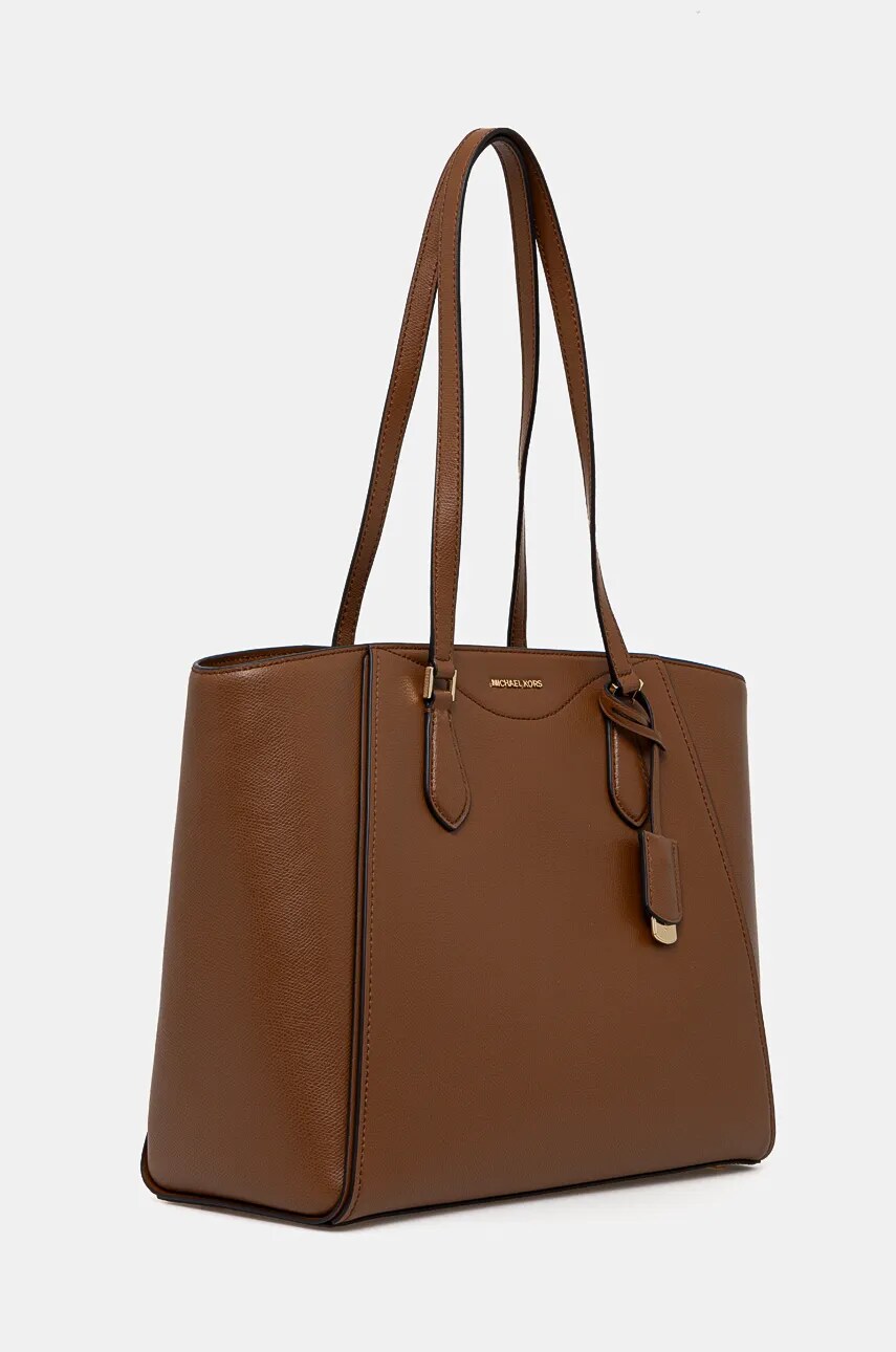 Шкіряна сумочка MICHAEL Michael Kors колір коричневий 30F4GTBT7L