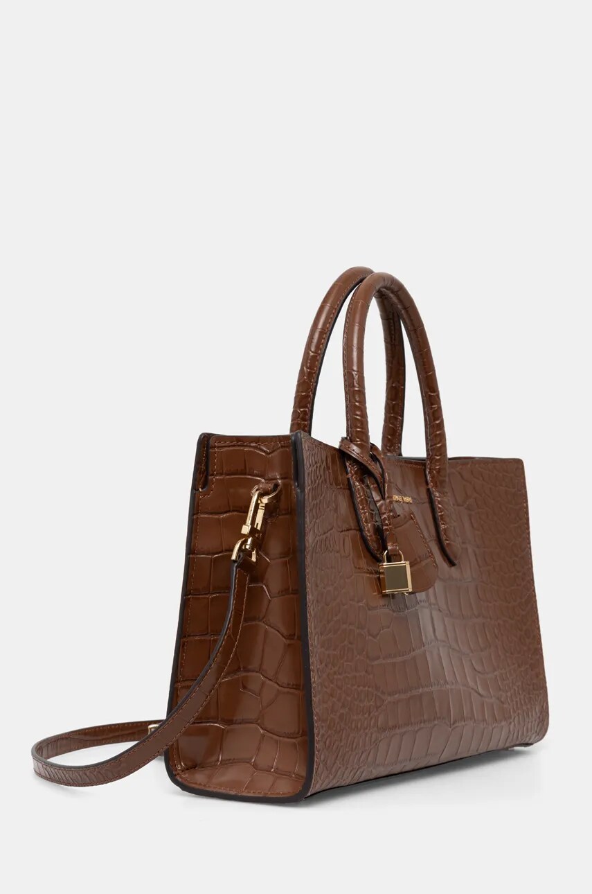 Шкіряна сумочка MICHAEL Michael Kors колір коричневий 30F4GETS2E