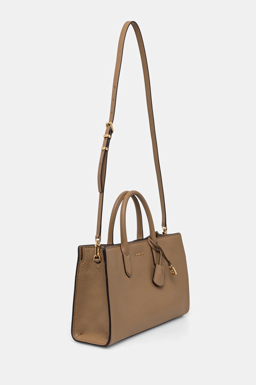 Шкіряна сумочка MICHAEL Michael Kors колір зелений 30F4GETS2L