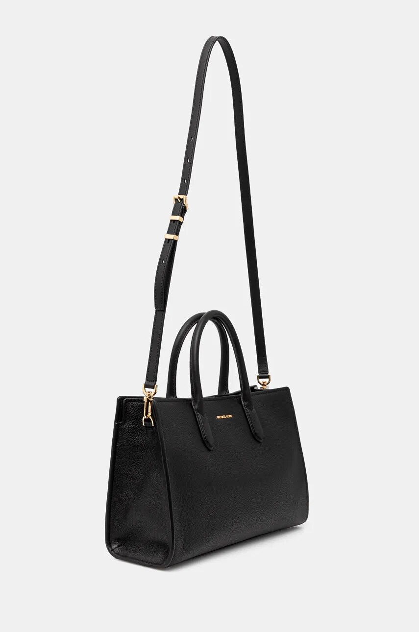 Шкіряна сумочка MICHAEL Michael Kors колір чорний 30F4GETS2L