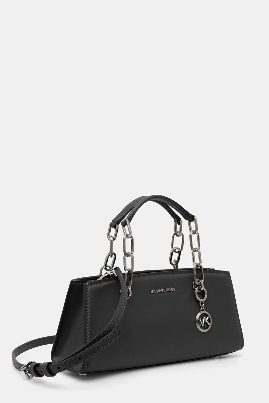 Шкіряна сумочка MICHAEL Michael Kors колір сірий 30F4SCYS1T