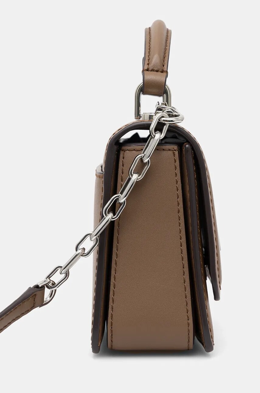 Шкіряна сумочка MICHAEL Michael Kors колір коричневий 32T4SD8C5L