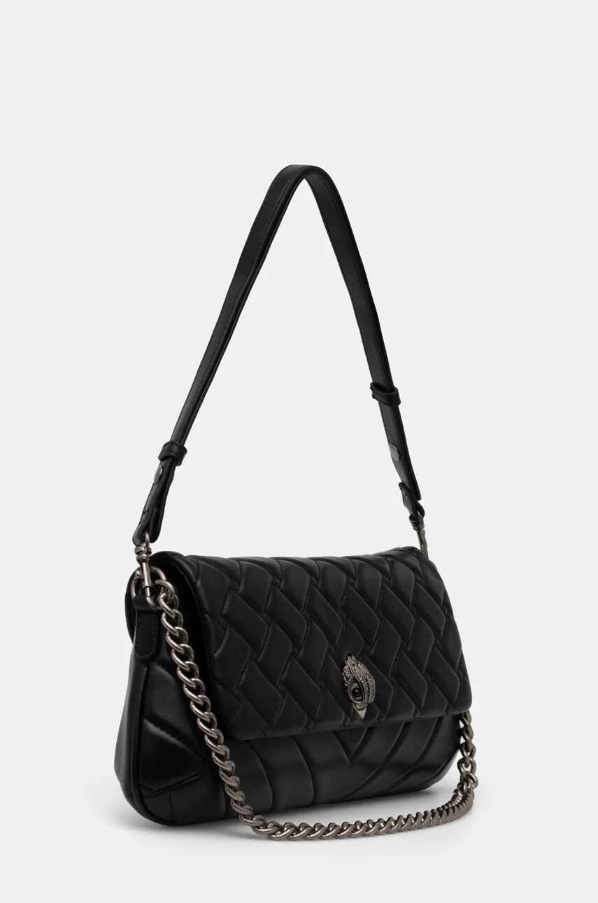 Шкіряна сумочка Kurt Geiger London KENSINGTON колір чорний 3573900109