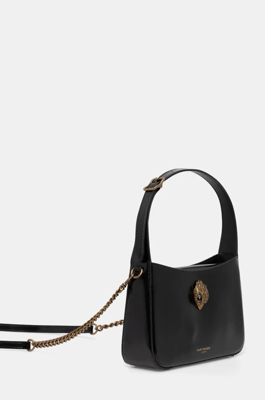 Шкіряна сумочка Kurt Geiger London BOND колір чорний 3534300319