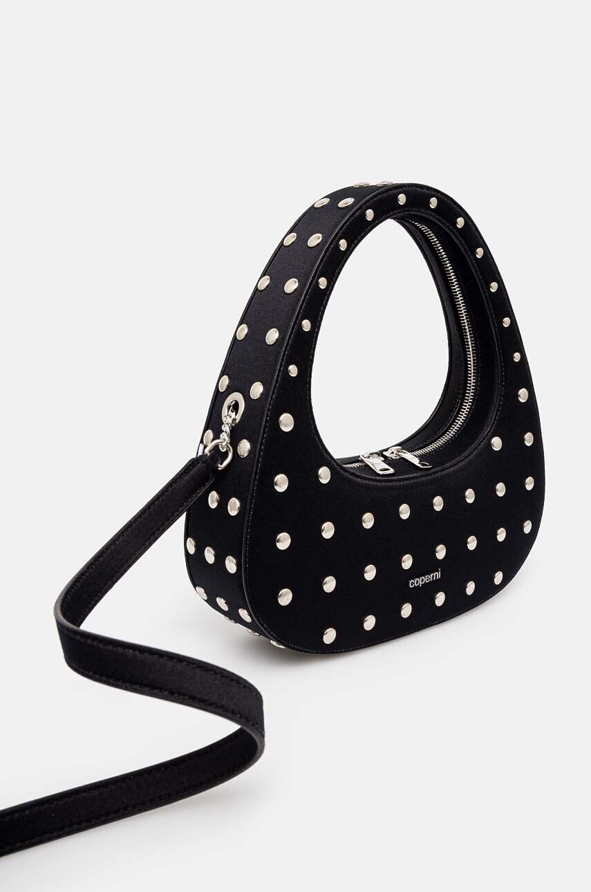 Сумочка Coperni Studded Crossbody Baguette Swipe Bag колір чорний COPBA60STF9003