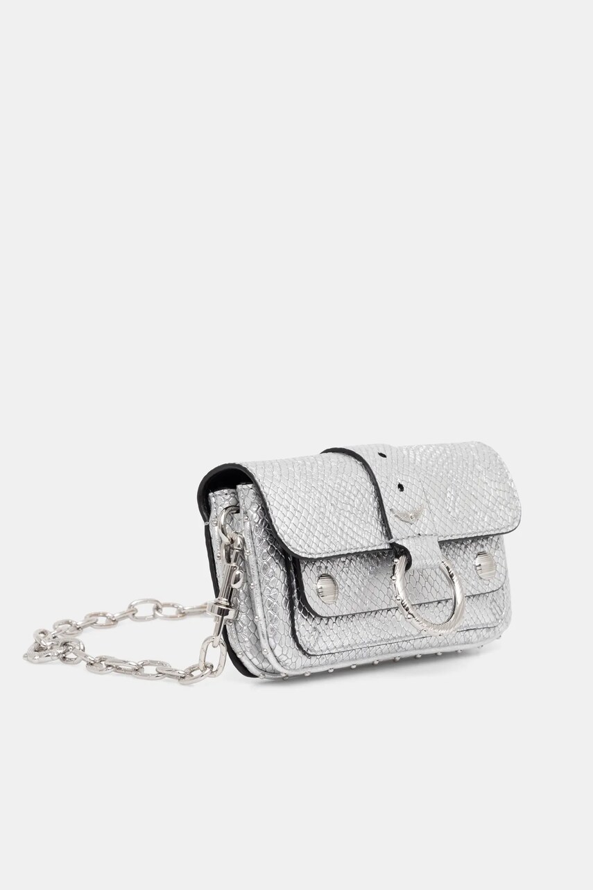 Сумочка ZADIG&VOLTAIRE колір срібний LWBA02543