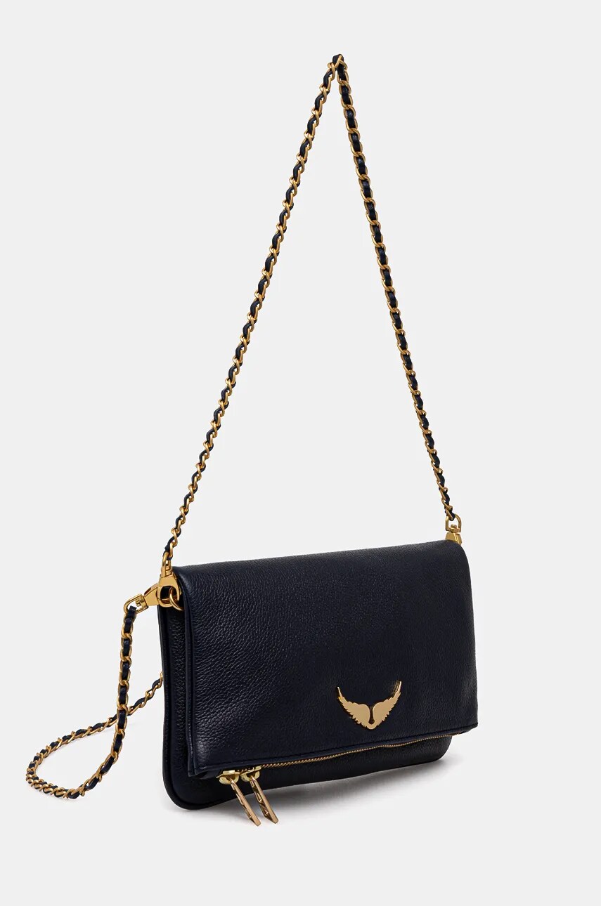 Шкіряна сумочка ZADIG&VOLTAIRE колір синій LWBA00001
