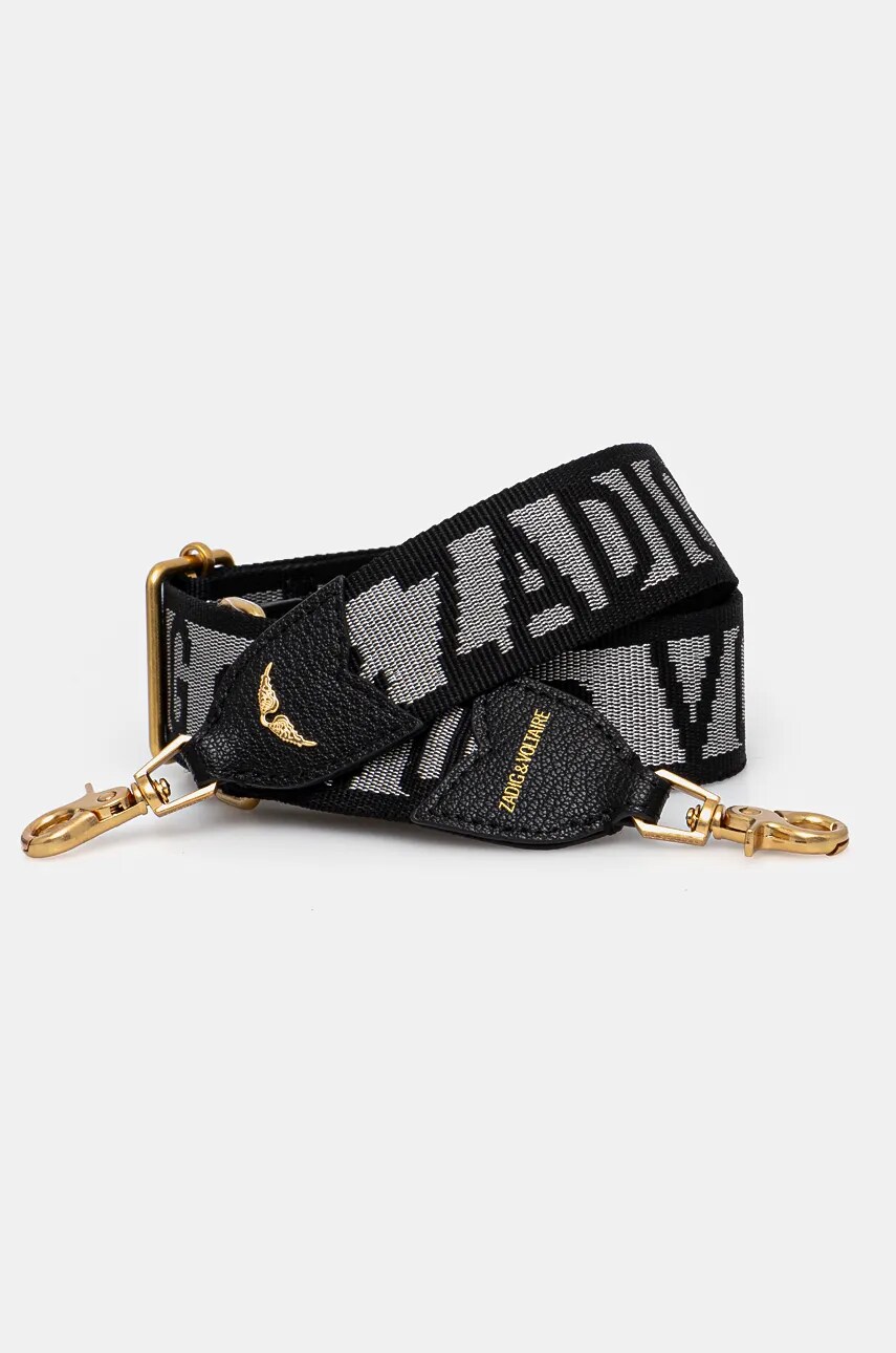 Ремінець до сумки ZADIG&VOLTAIRE колір чорний LWOG00005