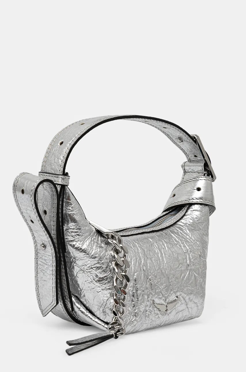 Сумочка ZADIG&VOLTAIRE колір срібний LWBA02580