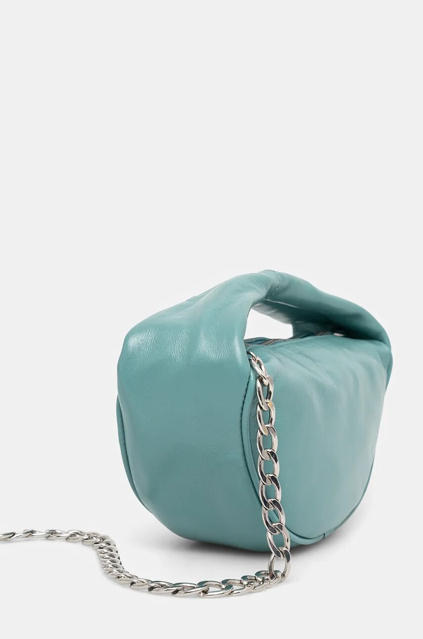 Купити Шкіряна сумочка By Far Baby Cush колір бірюзовий MWBTH014LL002BL052PL – головне зображення