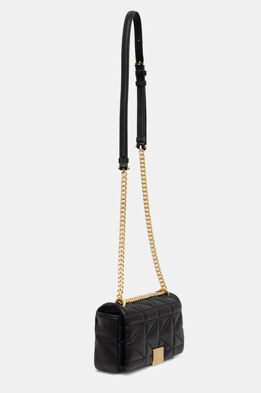 Шкіряна сумочка Karl Lagerfeld колір чорний 246W3089