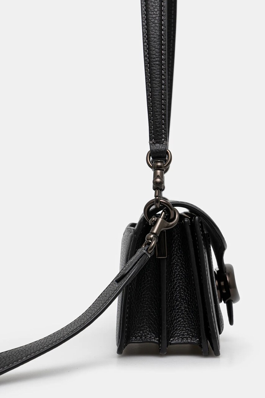 Шкіряна сумочка Coach Tabby колір чорний CY201