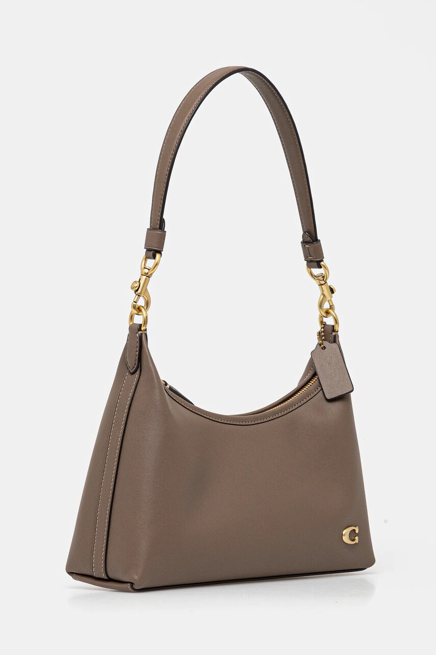 Шкіряна сумочка Coach Juliet колір коричневий CW640