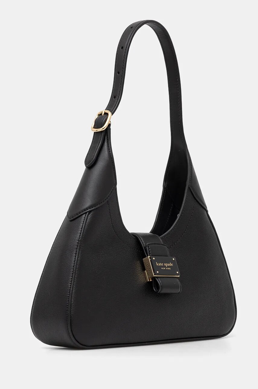 Шкіряна сумочка Kate Spade колір чорний KI460