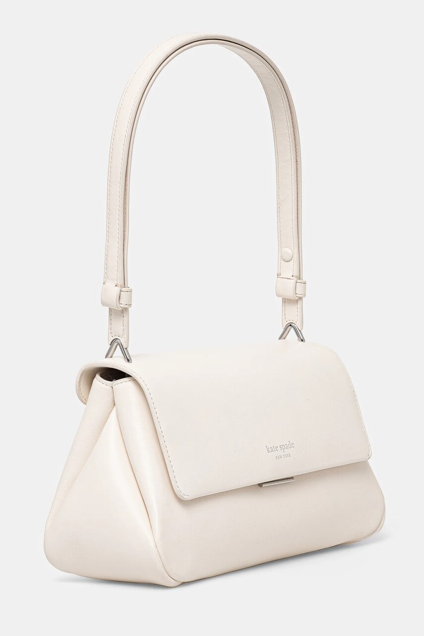 Шкіряна сумочка Kate Spade колір бежевий KF844