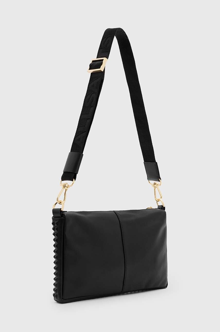 Шкіряна сумочка AllSaints EVE STUD CROSSBODY колір чорний W027XZ