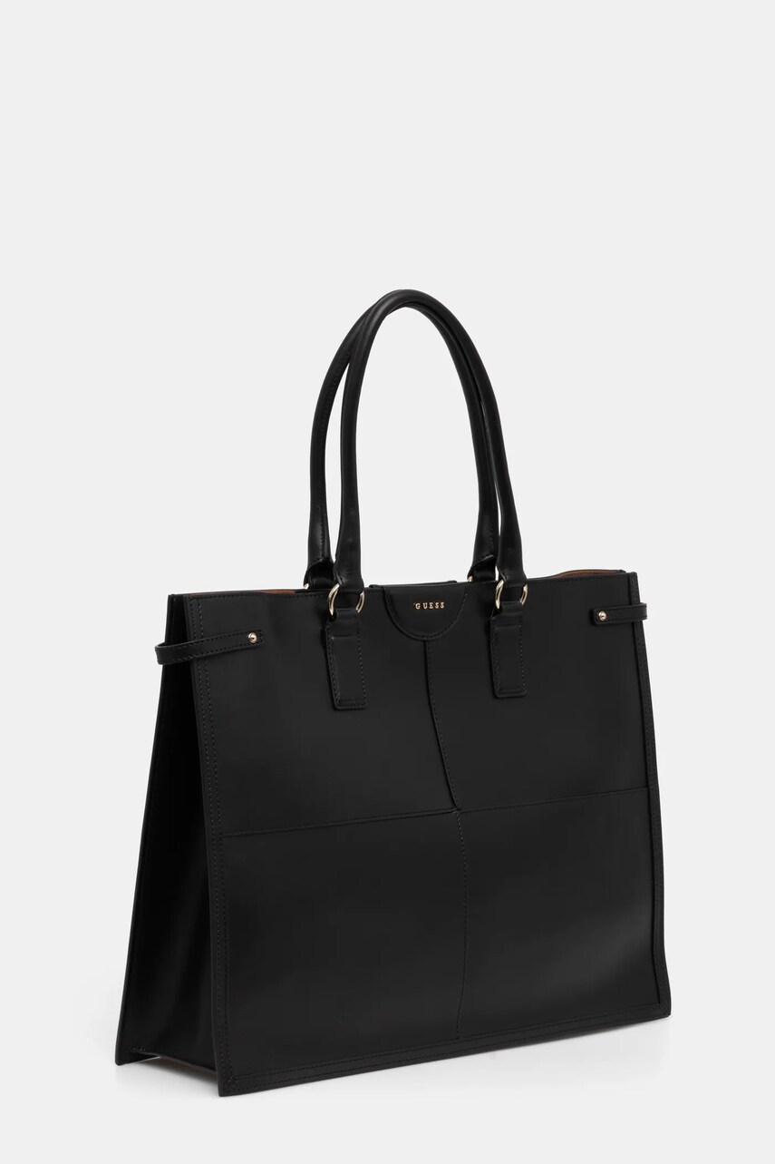 Шкіряна сумочка Guess колір чорний HWISEC L4204