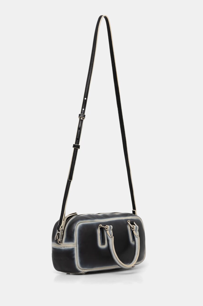 Шкіряна сумочка Stand Studio Alexa Mini Bowling Bag колір синій 66301-7010