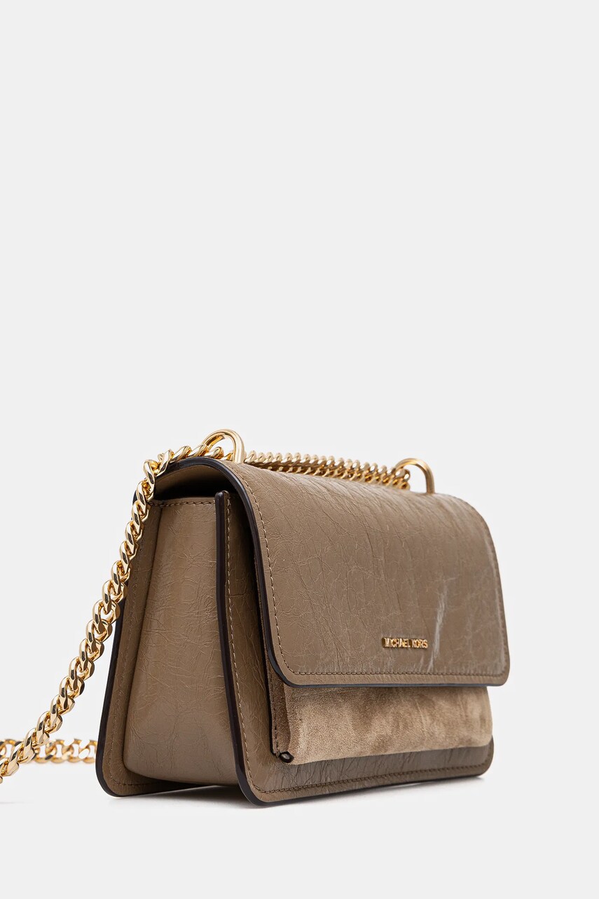 Шкіряна сумочка MICHAEL Michael Kors колір зелений 30F4GC7L3O