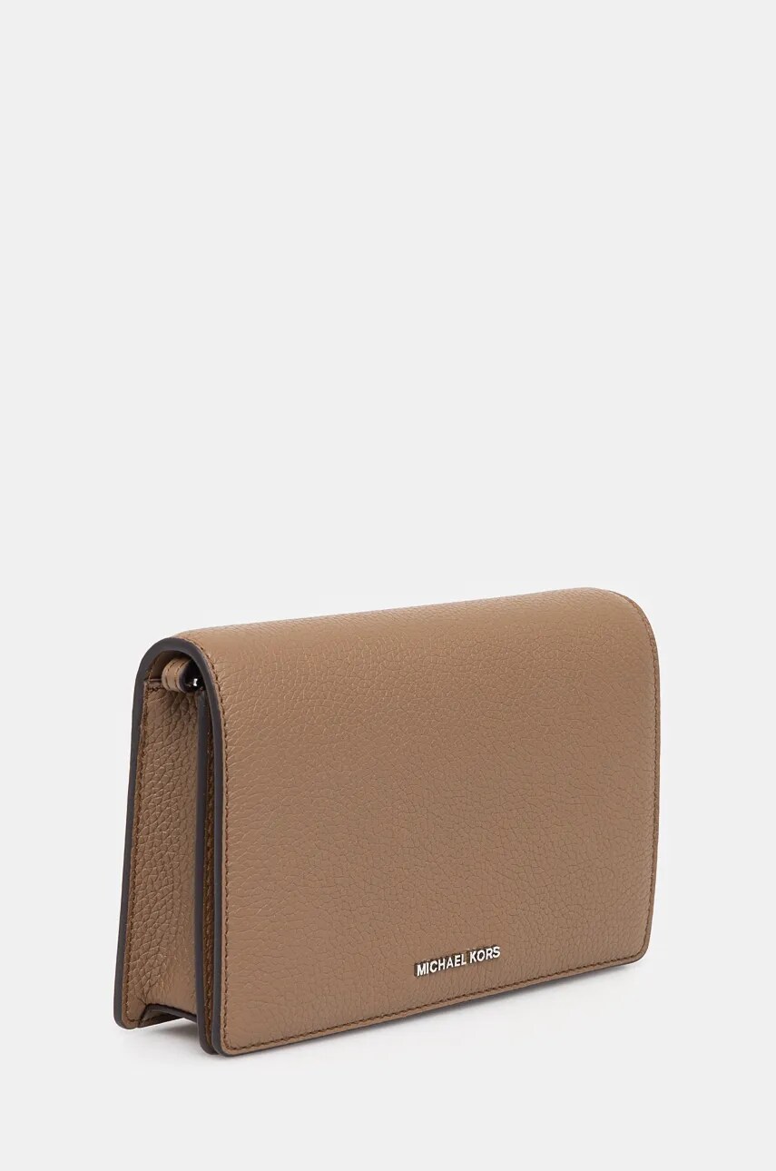 Шкіряна сумочка MICHAEL Michael Kors колір коричневий 32F4SJ6C8L