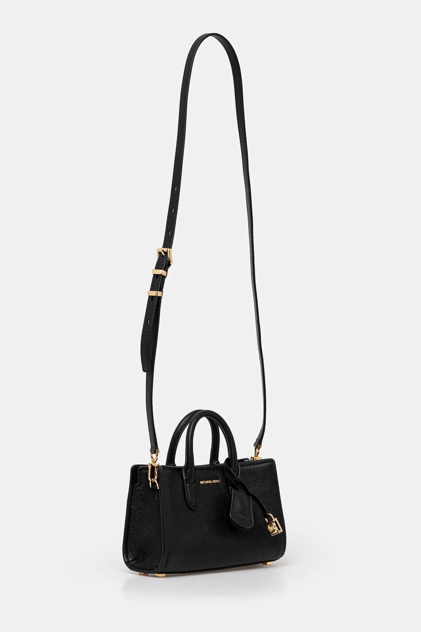 Шкіряна сумочка MICHAEL Michael Kors колір чорний 32F4GETC0L
