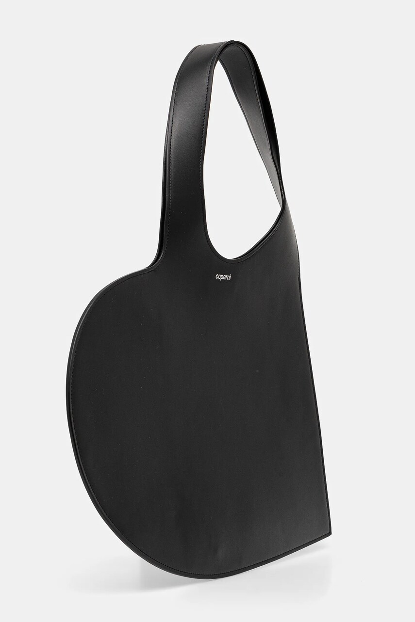 Шкіряна сумочка Coperni Heart Tote колір чорний COPBA14405