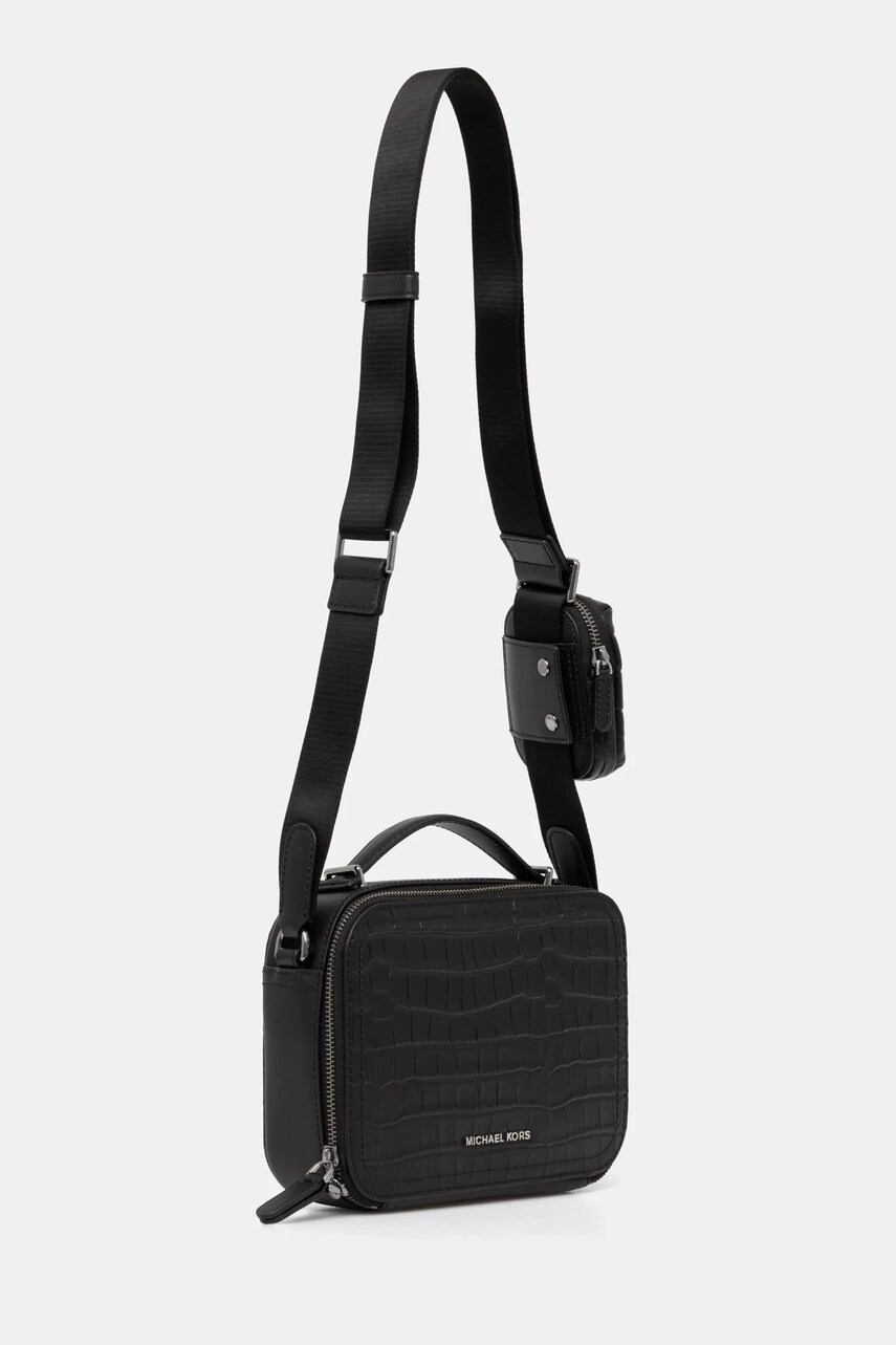 Шкіряна сумка Michael Kors колір чорний 33F4LHDM6K