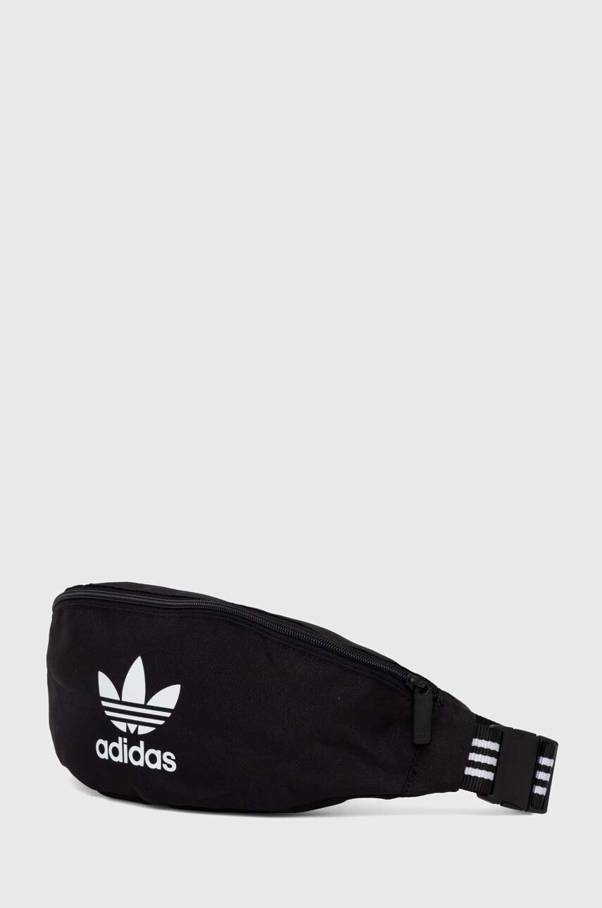 Сумка на пояс adidas Originals Adicolor колір чорний IW0939