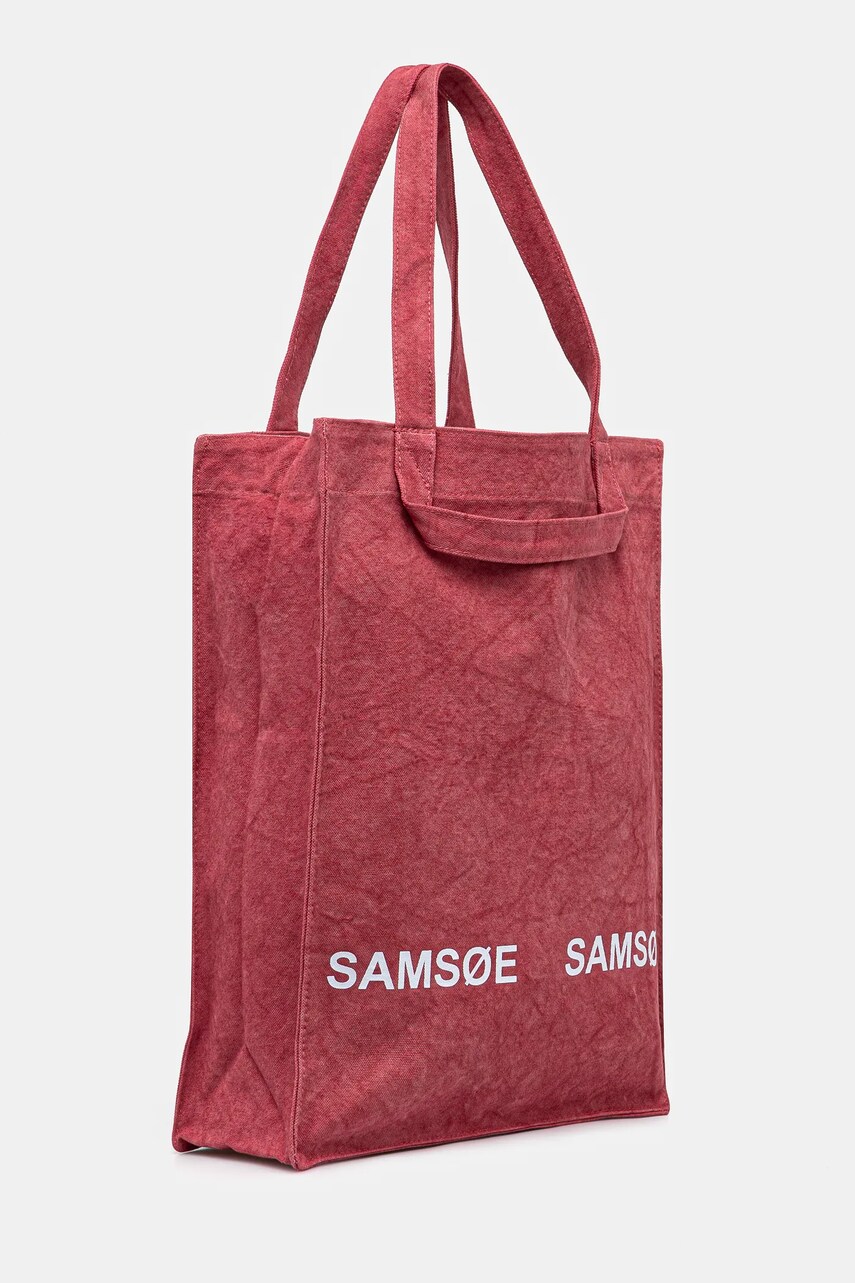 Бавовняна сумка Samsoe Samsoe SALUCCA колір рожевий U24300002