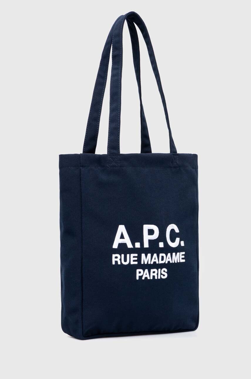 Сумка A.P.C. tote lou rue madame колір синій PSAJS.M61937