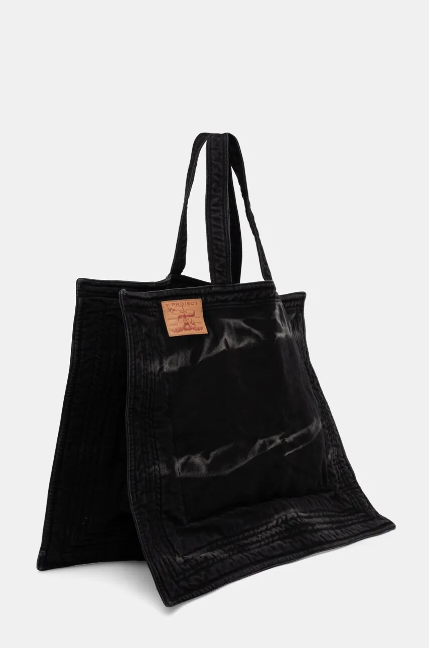 Джинсова сумка Y/Project MAXI WIRE CABAS BAG колір чорний 620BA005