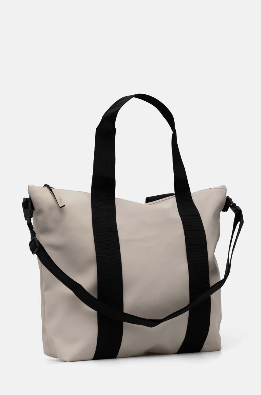 Сумка Rains Tote Bag Mini W3 колір бежевий 14160-26