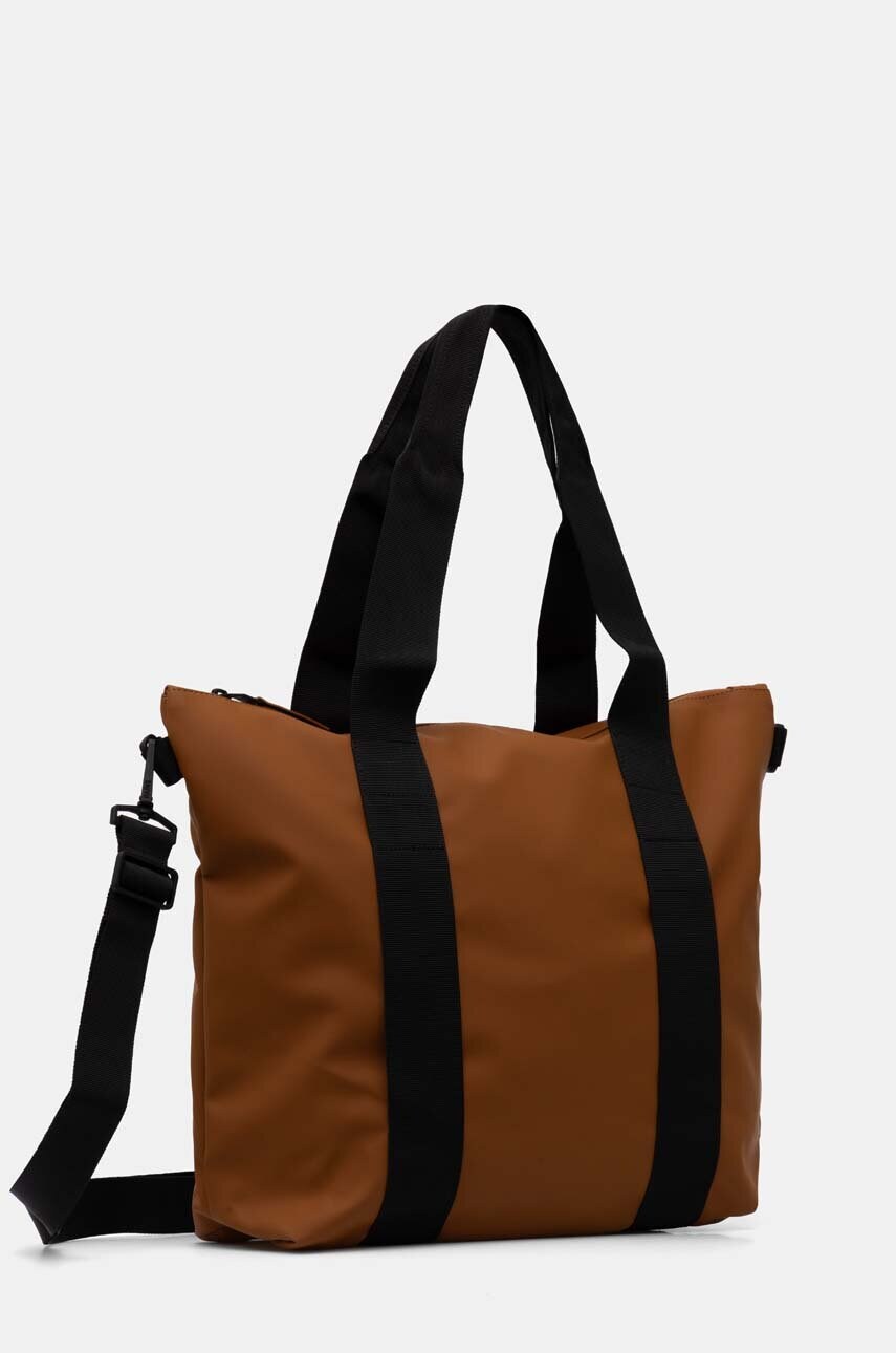 Сумка Rains Tote Bag Mini W3 колір коричневий 14160-63