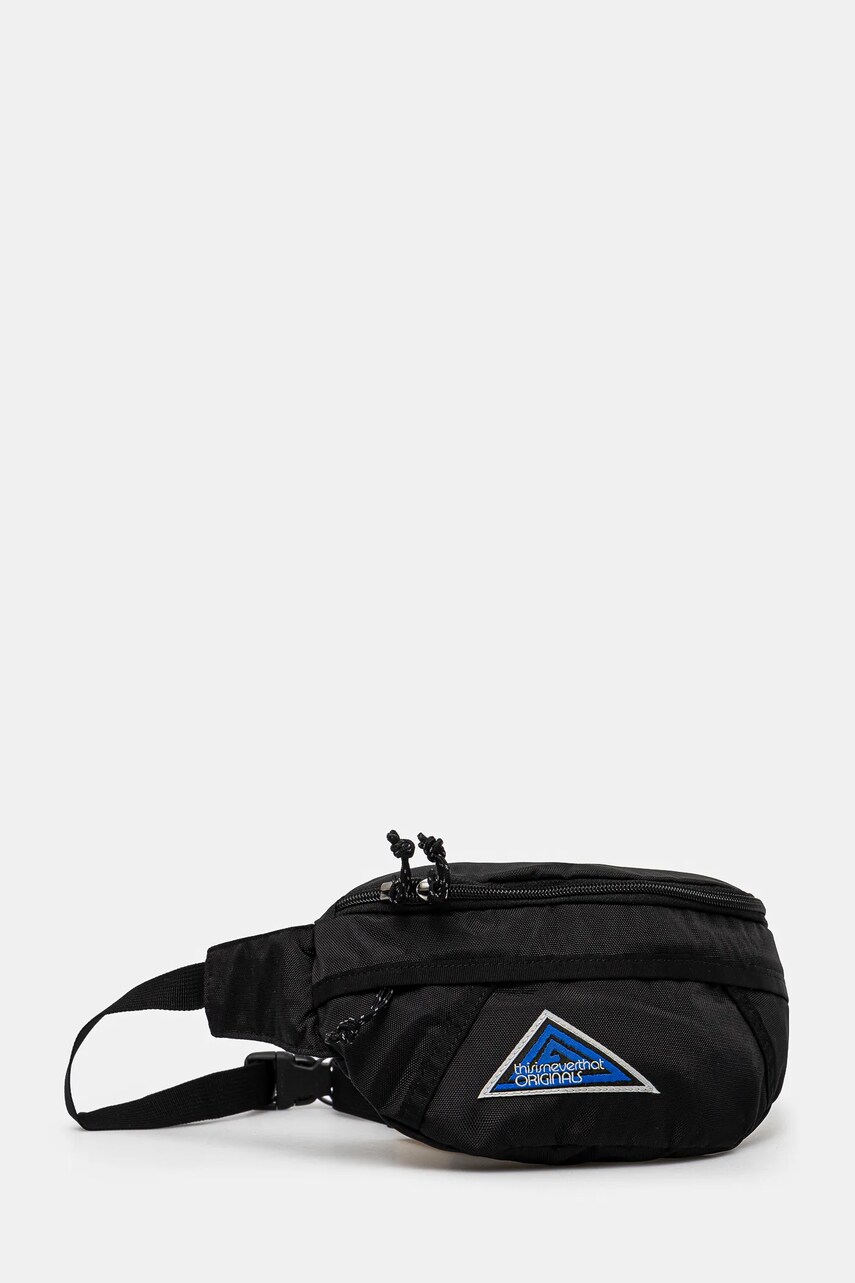 Сумка на пояс thisisneverthat Washed Nylon Waist Bag колір чорний TN243WBASB01