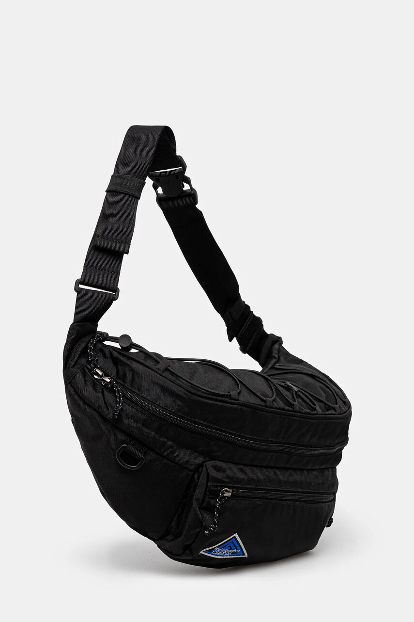 Сумка на пояс thisisneverthat Washed Nylon Lumbar Pack колір чорний TN243WBASB02