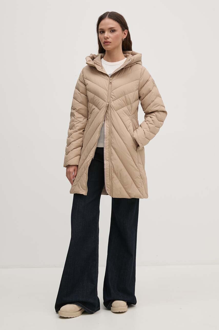 Бавовняна футболка Tommy Hilfiger жіноча колір бежевий WW0WW42089
