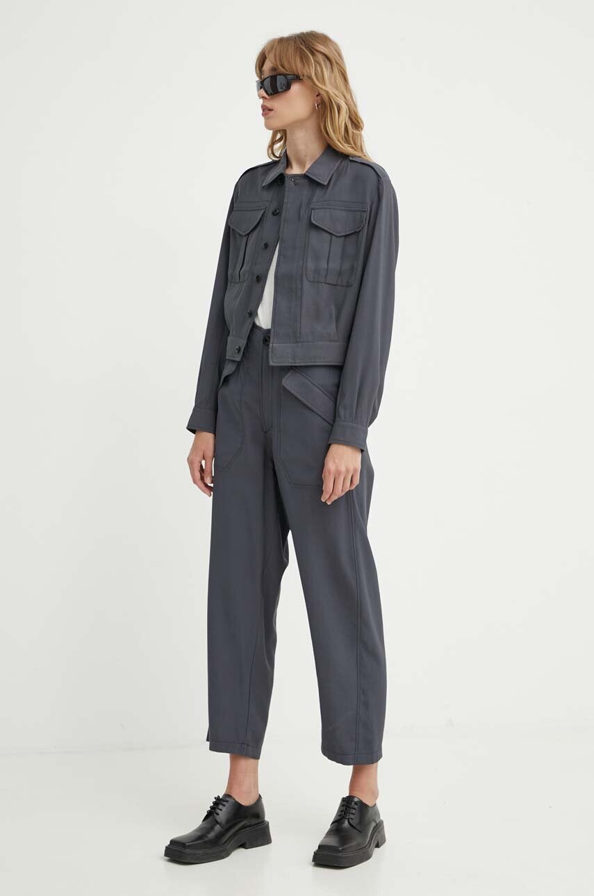 Топ G-Star Raw жіночий колір сірий D24644-D602
