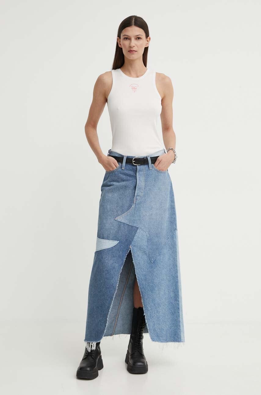 Бавовняний топ G-Star Raw колір сірий D24645-5268