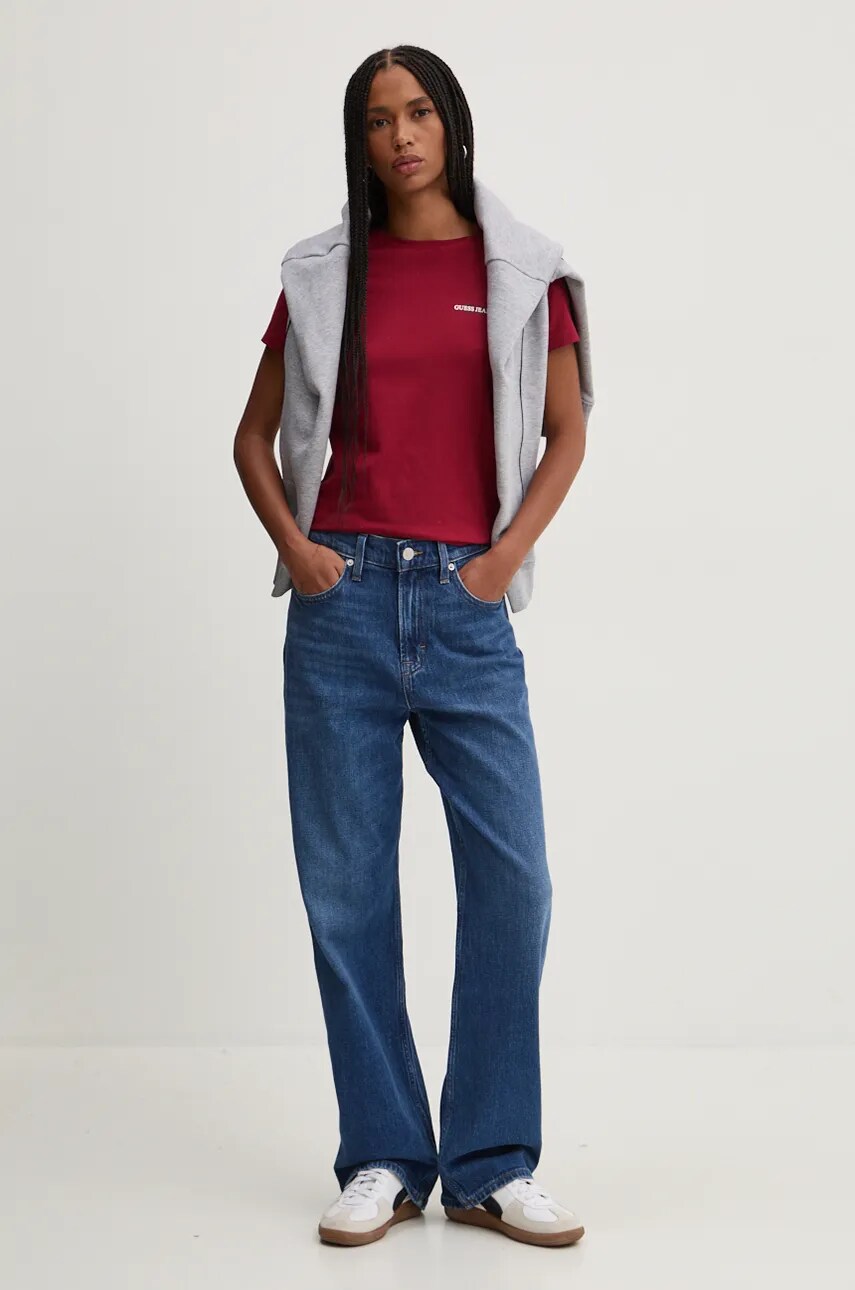 Футболка Guess Jeans жіноча колір червоний W4YI02 J1314