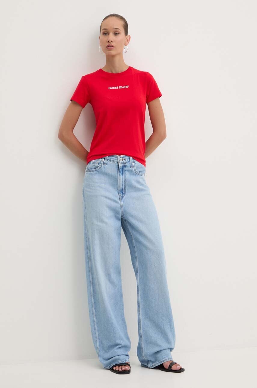 Футболка Guess Jeans жіноча колір червоний W4YI01 J1314