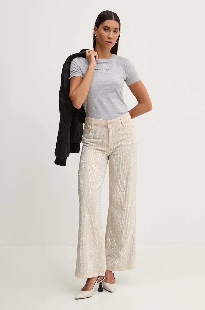 Футболка Guess Jeans жіноча колір сірий W4YI01 J1314