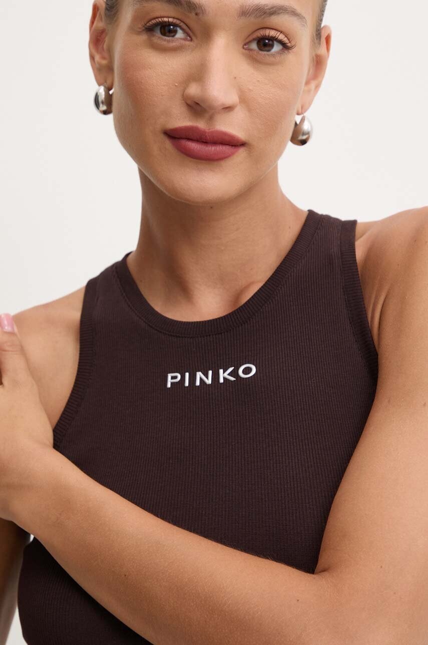 Топ Pinko жіночий колір коричневий 100822 A22X